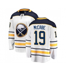 Buffalo Sabres #19 Jake McCabe Fanatics Branded White Away Breakaway NHL Jersey