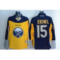 NHL Buffalo Sabres #15 Eichel blue-yellow Stitched Jerseys