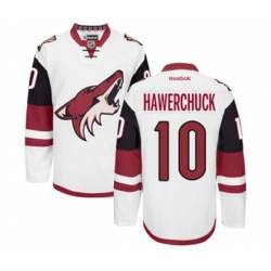 Arizona Coyotes #10 Dale Hawerchuck Authentic White Away Hockey Jersey