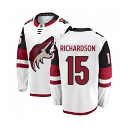 Arizona Coyotes #15 Brad Richardson Fanatics Branded White Away Breakaway Hockey Jersey
