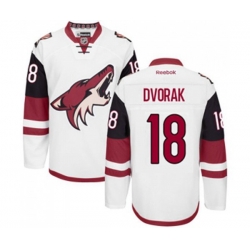 Arizona Coyotes #18 Christian Dvorak Authentic White Away Hockey Jersey