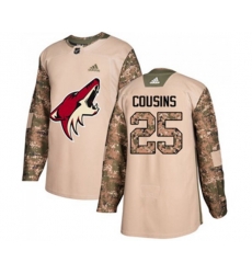 Arizona Coyotes #25 Nick Cousins Authentic Camo Veterans Day Practice Hockey Jersey