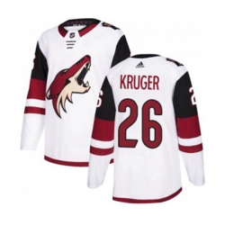 Arizona Coyotes #26 Marcus Kruger Authentic White Away Hockey Jersey
