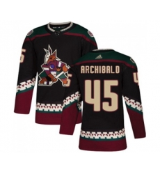 Arizona Coyotes #45 Josh Archibald Premier Black Alternate Hockey Jersey