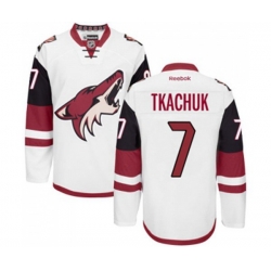 Arizona Coyotes #7 Keith Tkachuk Authentic White Away Hockey Jersey