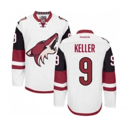 Arizona Coyotes #9 Clayton Keller Authentic White Away Hockey Jersey