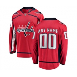 Washington Capitals Customized Fanatics Branded Red Home Breakaway NHL Jersey
