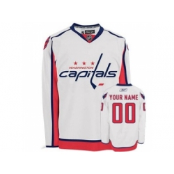 Washington Capitals Customized Jersey White Road man hockey
