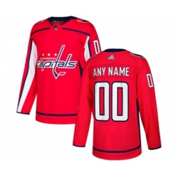 Washington Capitals Customized Premier Red Home NHL Jersey