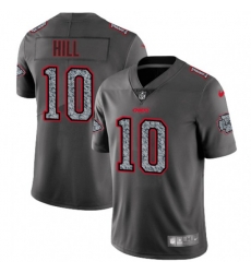 Kansas City Chiefs #10 Tyreek Hill Gray Static Vapor Untouchable Limited NFL Jersey