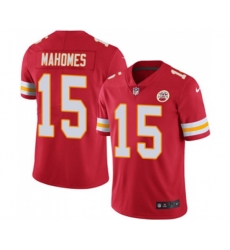 Kansas City Chiefs #15 Patrick Mahomes Red Team Color Vapor Untouchable Limited Player Football Jersey