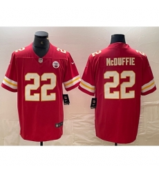 Kansas City Chiefs #22 Trent McDuffie Red Vapor Untouchable Limited Stitched Football Jersey