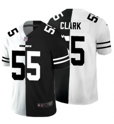 Kansas City Chiefs #55 Frank Clark Black V White Peace Split Nike Vapor Untouchable Limited NFL Jersey