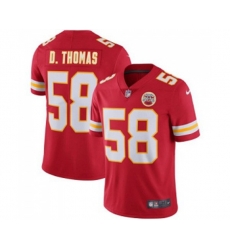 Kansas City Chiefs #58 Derrick Thomas Red Team Color Vapor Untouchable Limited Player Football Jersey
