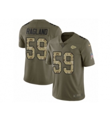 Kansas City Chiefs #59 Reggie Ragland Limited Olive Camo 2017 Salute to Service NFL Jersey