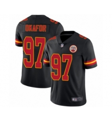 Kansas City Chiefs #97 Alex Okafor Limited Black Rush Vapor Untouchable Football Jersey