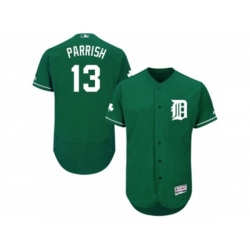 Detroit Tigers #13 Lance Parrish Green Celtic Flexbase Authentic Collection MLB Jersey