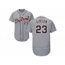 Detroit Tigers #23 Kirk Gibson Grey Flexbase Authentic Collection MLB Jersey