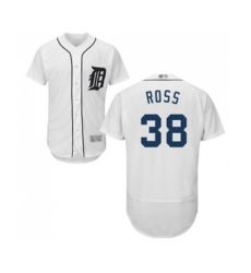 Detroit Tigers #38 Tyson Ross White Home Flex Base Authentic Collection Baseball Jersey