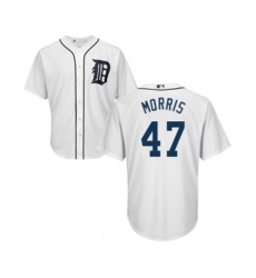 Detroit Tigers #47 Jack Morris Replica White Home Cool Base Baseball Jersey