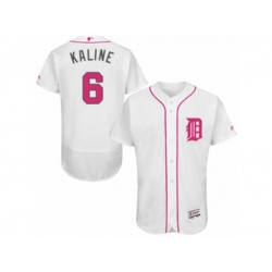 Detroit Tigers #6 Al Kaline Authentic White Fashion Flex Base MLB Jersey
