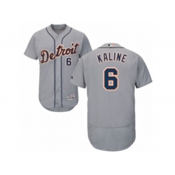 Detroit Tigers #6 Al Kaline Grey Flexbase Authentic Collection MLB Jersey
