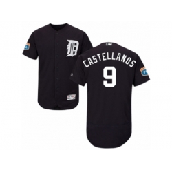 Detroit Tigers #9 Nick Castellanos Navy Blue Flexbase Authentic Collection MLB Jersey