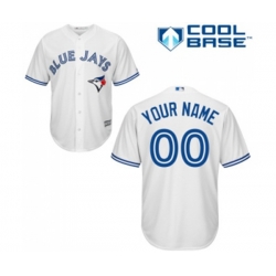 Toronto Blue Jays Customized Replica White Home Baseball Jersey Toronto Blue Jays Customized Replica White Home Baseball Jersey