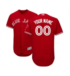 Toronto Blue Jays Customized Scarlet Flexbase Authentic Collection Alternate Baseball Jersey
