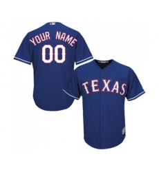 Texas Rangers Customized Replica Royal Blue Alternate 2 Cool Base Baseball Jersey