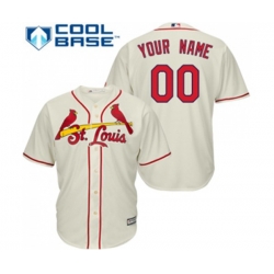 St. Louis Cardinals Customized Replica Cream Alternate Cool Base Baseball Jersey