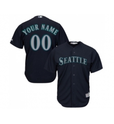 Seattle Mariners Customized Replica Navy Blue Alternate 2 Cool Base Baseball Jersey