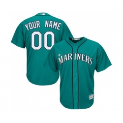 Seattle Mariners Customized Replica Teal Green Alternate Cool Base Baseball Jersey