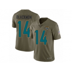 Jacksonville Jaguars #14 Justin Blackmon Limited Olive 2017 Salute to Service NFL Jersey Jacksonville Jaguars #14 Justin Blackmon Limited Olive 2017 Salute to Service NFL Jersey
