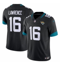 Jacksonville Jaguars #16 Trevor Lawrence Black 2023 F U S E Vapor Untouchable Limited Stitched Jersey