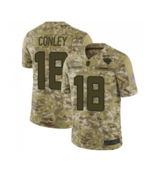 Jacksonville Jaguars #18 Chris Conley Limited Camo 2018 Salute to Service Football Jersey