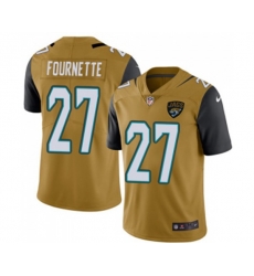 Jacksonville Jaguars #27 Leonard Fournette Limited Gold Rush Vapor Untouchable Football Jersey