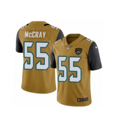 Jacksonville Jaguars #55 Lerentee McCray Limited Gold Rush Vapor Untouchable NFL Jersey