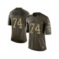 Jacksonville Jaguars #74 Cam Robinson Limited Green Salute to Service NFL Jersey Jacksonville Jaguars #74 Cam Robinson Limited Green Salute to Service NFL Jersey