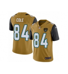 Jacksonville Jaguars #84 Keelan Cole Limited Gold Rush Vapor Untouchable NFL Jersey