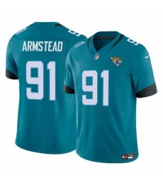 Jacksonville Jaguars #91 Arik Armstead Teal 2024 F U S E Vapor Untouchable Limited Stitched Jersey