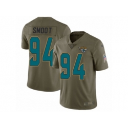 Jacksonville Jaguars #94 Dawuane Smoot Limited Olive 2017 Salute to Service NFL Jersey Jacksonville Jaguars #94 Dawuane Smoot Limited Olive 2017 Salute to Service NFL Jersey