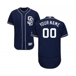 San Diego Padres Customized Navy Blue Alternate Flex Base Authentic Collection Baseball Jersey