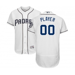 San Diego Padres Customized White Home Flex Base Authentic Collection Baseball Jersey