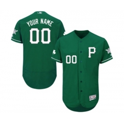 Pittsburgh Pirates Customized Green Celtic Flexbase Authentic Collection Baseball Jersey
