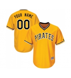 Pittsburgh Pirates Customized Replica Gold Alternate Cool Base Baseball Jersey
