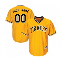 Pittsburgh Pirates Customized Replica Gold Alternate Cool Base Baseball Jersey