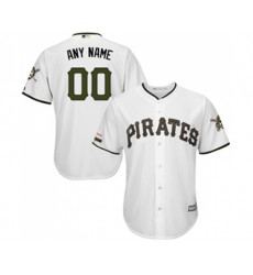 Pittsburgh Pirates Customized Replica White Alternate Cool Base Baseball Jersey