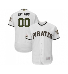 Pittsburgh Pirates Customized White Alternate Authentic Collection Flex Base Baseball Jersey