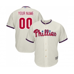 Philadelphia Phillies Customized Replica Cream Alternate Home Cool Base Baseball Jersey Philadelphia Phillies Customized Replica Cream Alternate Home Cool Base Baseball Jersey